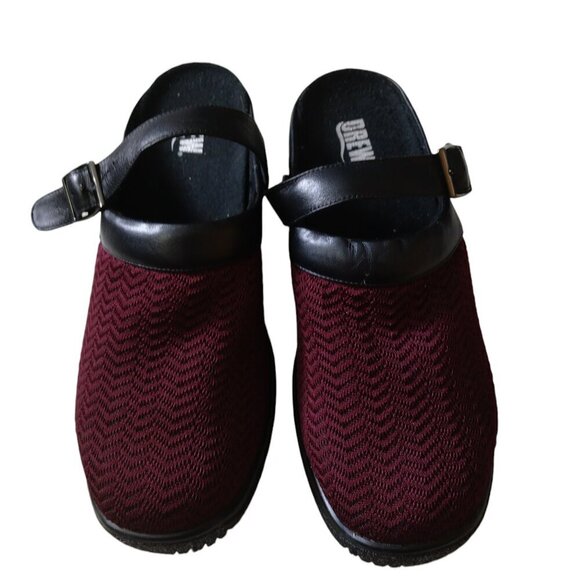 DREW Shoes - Drew Savannah Women's Size 8M Mule Clog Slingback Slip On Burgundy Casual